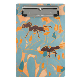 Mini Porte-bloc Fourmis avec fleurs bleues Flore australienne