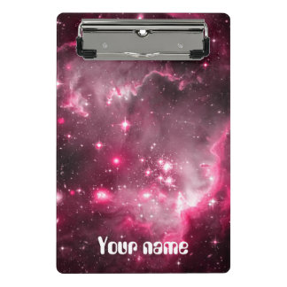 Mini Porte-bloc Galaxie nébuleuse rose