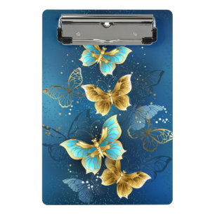 Mini Porte-bloc Golden butterflies