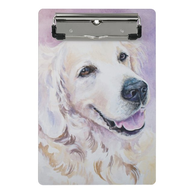 Mini Porte-bloc Golden retriever (Devant)