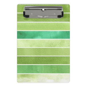 Mini Porte-bloc grand arrière - plan vert d'aquarelle - aquarelle