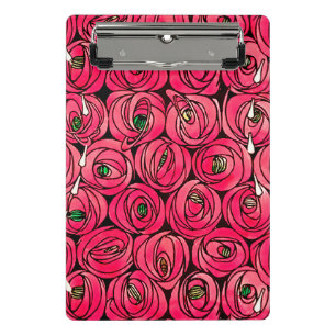 Mini Porte-bloc Graphique rose Art Nouveau Rennie Macintosh