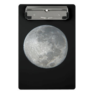 Mini Porte-bloc Gros plan sur la pleine lune dans le ciel nocturne