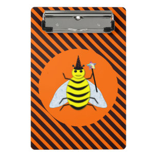 Mini Porte-bloc Halloween Magic Bee Sorcière orange et noir