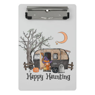 Mini Porte-bloc Heureux   Camper d'Halloween   Sorcière Éffrayante