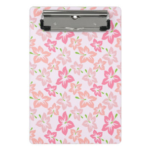 Mini Porte-bloc Hibiscus Rose, Fleurs Roses, Motif De Fleurs