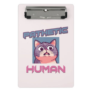 Mini Porte-bloc Homme pathétique - Drôle conception de chat