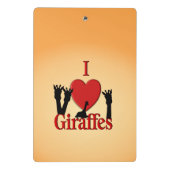 Mini Porte-bloc I Heart Giraffes (Dos)