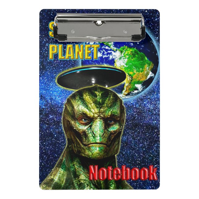 Mini Porte-bloc ILS SONT DÉJÀ ICI - collection de design REPTILIEN (Devant)