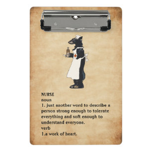 Mini Porte-bloc Infirmière Arrière - plan Vintage mignonne et drôl