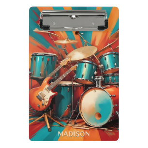 Mini Porte-bloc Instruments de musique de nom personnalisé