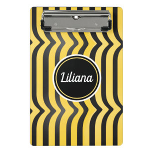 Mini Porte-bloc Jazzy mignonne Bumblebee rayé noir et jaune
