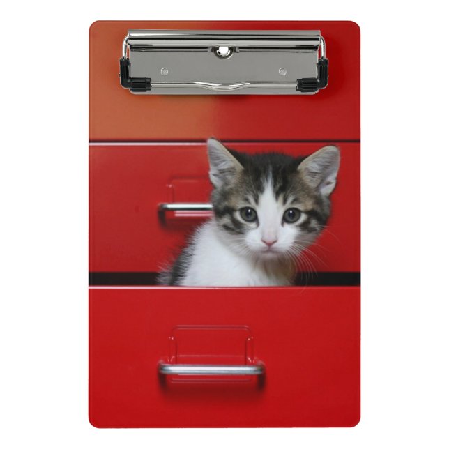 Mini Porte-bloc Jeter un coup d'oeil de chaton (Devant)