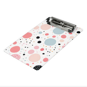 Mini Porte-bloc Joli motif à pois blanc