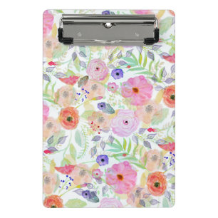 Mini Porte-bloc Jolie aquarelle peinture à la main abstraite flor