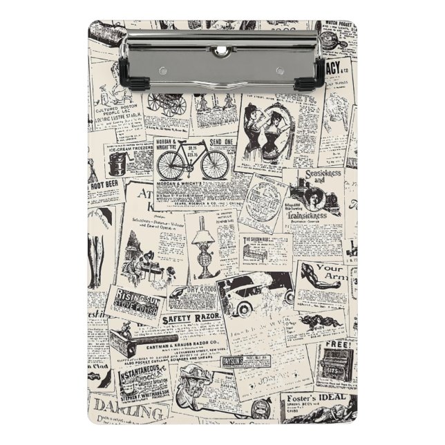 Mini Porte-bloc Journal vintage (Devant)
