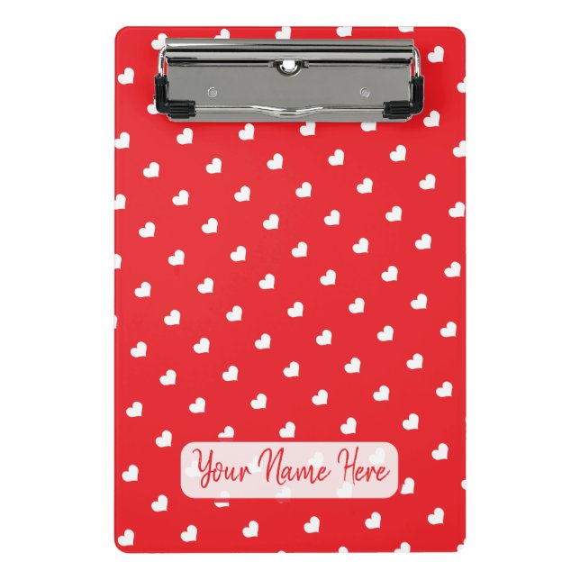 Mini Porte-bloc Joyeuse Saint-Valentin Moderne Motif d'Amour (Devant)