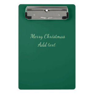 Mini Porte-bloc Joyeux Noël vert plaine solo arrière - plan vacanc