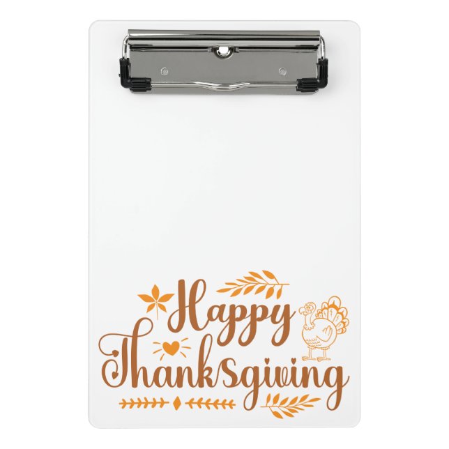 Mini Porte-bloc Joyeux Thanksgiving (Devant)