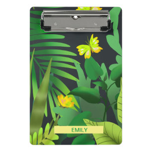 Mini Porte-bloc jungle sauvage et papillons jaunes