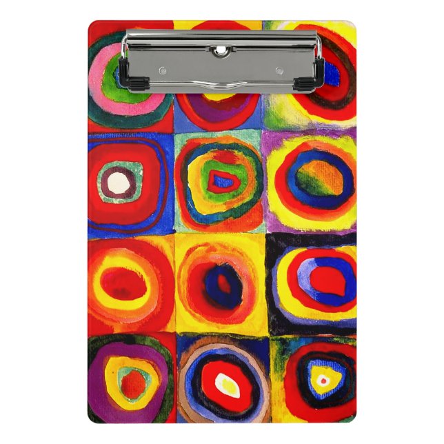 Mini Porte-bloc Kandinsky Farbstudie Quadrate Cercles Art  (Devant)