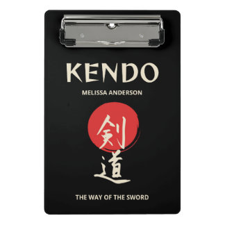 Mini Porte-bloc Kendo Vintage Rouge Noir