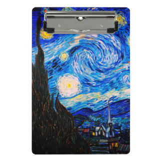 Mini Porte-bloc La nuit étoilée par Vincent Van Gogh