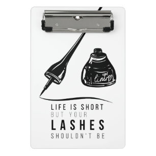 Mini Porte-bloc La vie est short mais vos mèches ne devraient pas