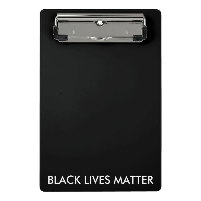 Mini Porte-bloc La vie noire importe (Devant)