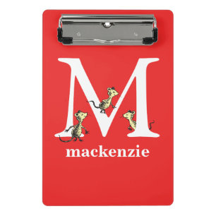 Mini Porte-bloc L'ABC de Dr Seuss : Lettre M - Blanc   Ajoutez vot