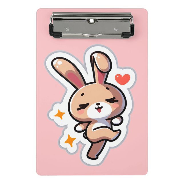 Mini Porte-bloc Lapin personnalisé (Devant)