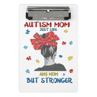Mini Porte-bloc L'autisme. Une mère avec un enfant ayant des besoi