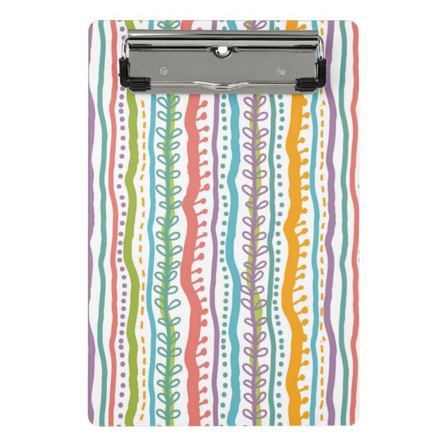 Mini Porte-bloc Le résumé barre le motif vertical (Devant)