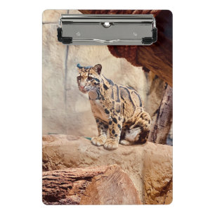 Mini Porte-bloc léopard nébuleux image nature faune exotique