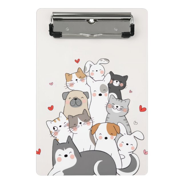 Mini Porte-bloc Les animaux mignons (Devant)