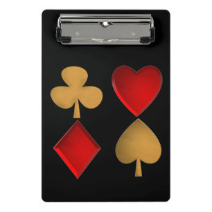Mini Porte-bloc Les quatre costumes, Personnalisé