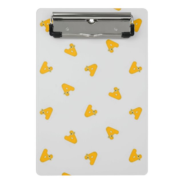 Mini Porte-bloc Lettre A gris (Devant)