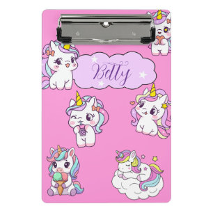Mini Porte-bloc Licorne Mignonne Personnalisée 