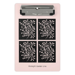 Mini Porte-bloc Ligne Jardin de Minuit Rose Pâle