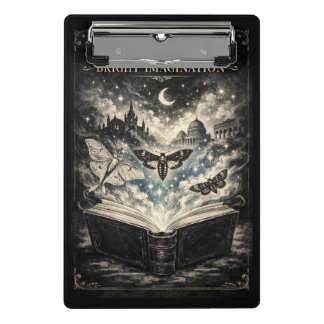 Mini Porte-bloc Livres Imagination Lumineuse Lecteur Gothique Somb