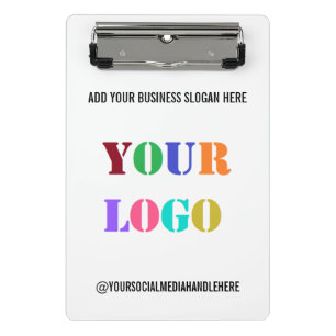 Mini Porte-bloc Logo d'entreprise personnalisé Nom du média soci