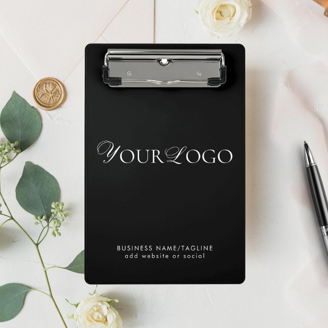 Mini Porte-bloc Logo mince personnalisé de l'entreprise Black Hori (Créateur téléchargé)