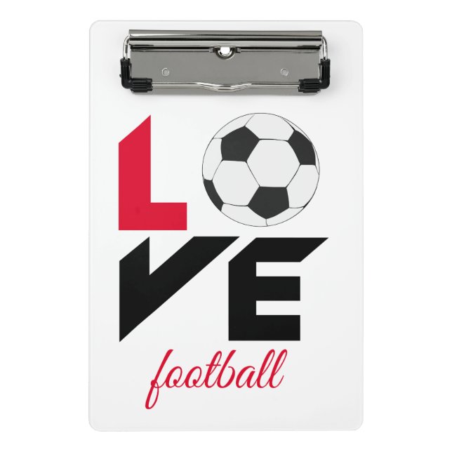 Mini Porte-bloc Love football (Devant)
