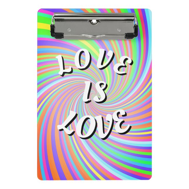 Mini Porte-bloc Love Is Love Fierté  (Devant)
