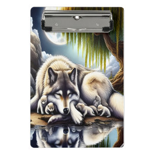 Mini Porte-bloc Lune Sérénité Un Loup Slumpteur