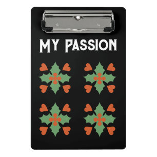 Mini Porte-bloc Ma Passion Couleur Blanche Texte personnalisé Poli