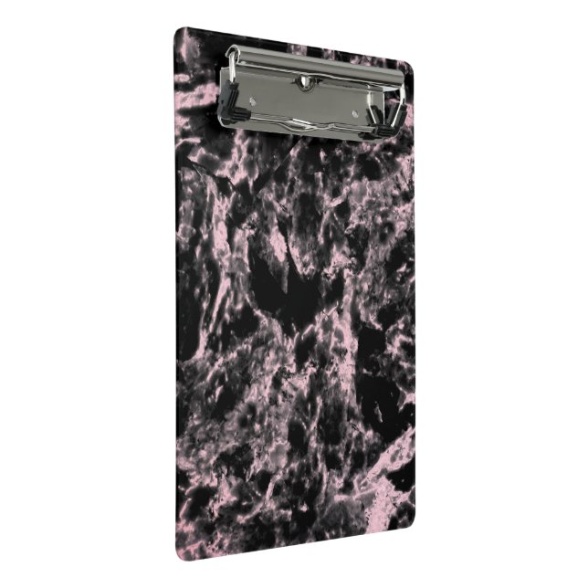 Mini Porte-bloc Marbre rose et noir  (Incliné)