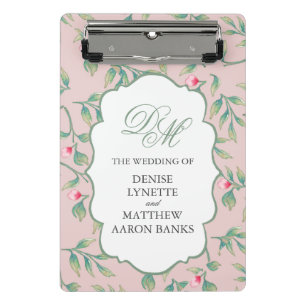 Mini Porte-bloc Mariage botanique souple