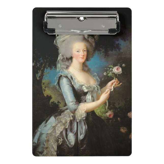 Mini Porte-bloc Marie Antoinette avec un rose, 1783 (Devant)