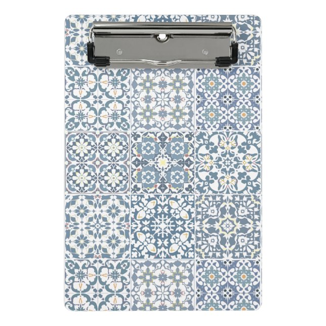 Mini Porte-bloc Mediterranean Tiles, Moroccan, Majolica, Azulejo (Devant)